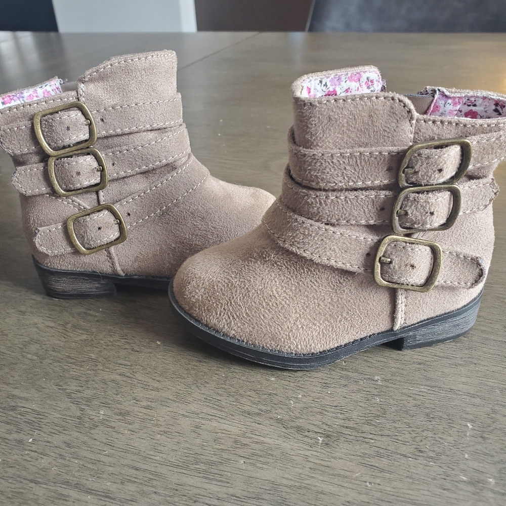 Garanimals | Tan 3 buckle bootie | baby 3